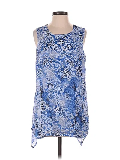 Pre-owned Fever Sleeveless Blouse In Blue