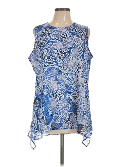 Pre-owned Fever Sleeveless Blouse In Blue