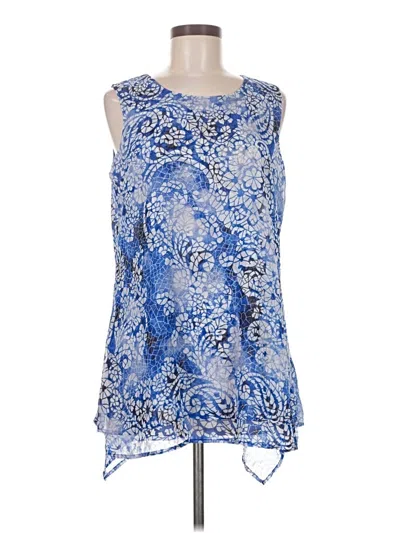 Pre-owned Fever Sleeveless Blouse In Blue