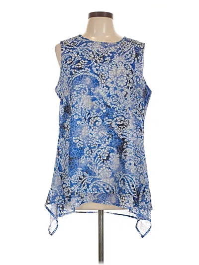 Pre-owned Fever Sleeveless Blouse In Blue