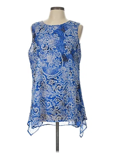 Pre-owned Fever Sleeveless Blouse In Blue