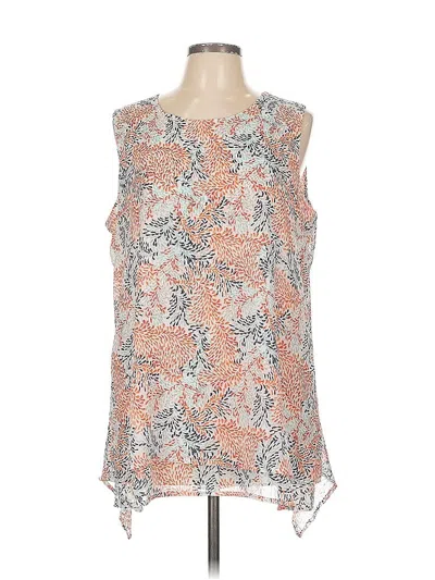 Pre-owned Fever Sleeveless Blouse In Orange