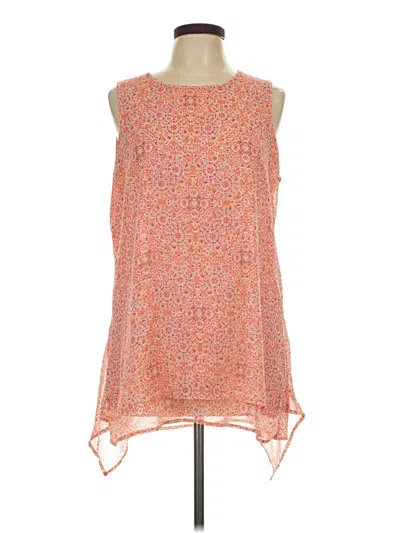 Pre-owned Fever Sleeveless Blouse In Orange
