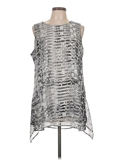 Pre-owned Fever Sleeveless Blouse In Silver