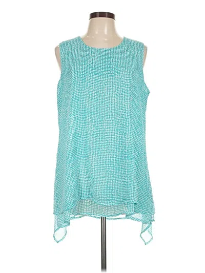 Pre-owned Fever Sleeveless Blouse In Teal