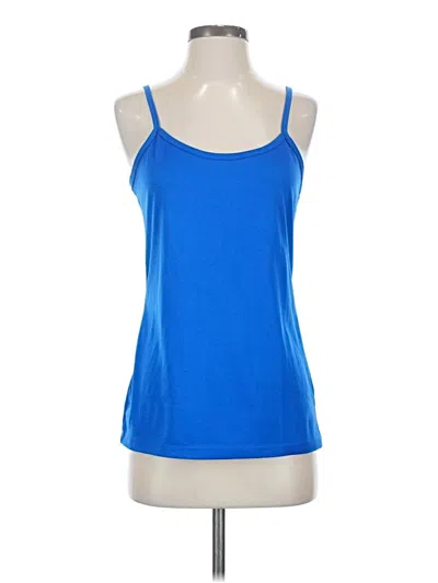 Pre-owned Fever Tank Top Blue Halter Neckline Tops
