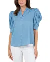 Fever Tencel Shirt In Blue