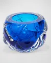 Feyz Studio Cut Vase In Blue