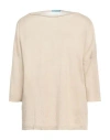 Fezbag® Fezbag Woman Sweater Beige Size 3 Linen