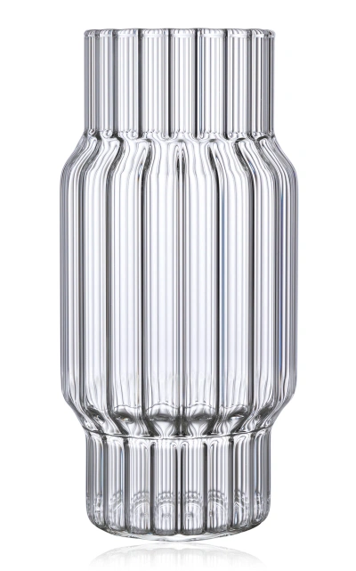 Fferrone Albany Large Glass Vase In Transparent