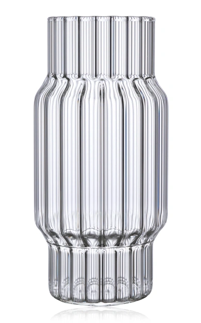 Fferrone Albany Large Glass Vase In Clear