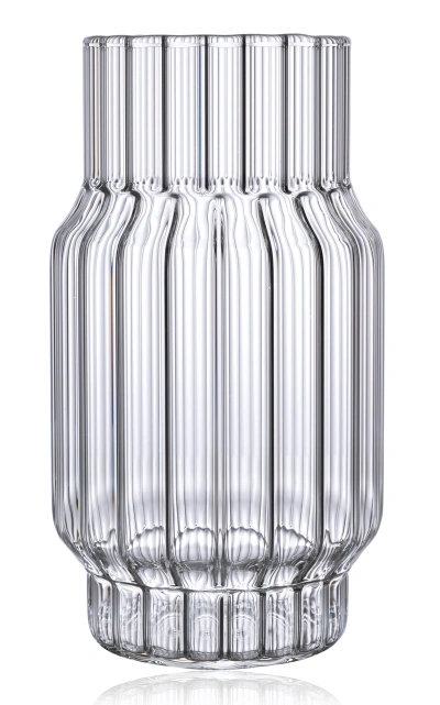 Fferrone Albany Medium Glass Vase In Transparent