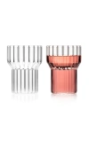 Fferrone Boyd Set-of-two Medium Glasses In Clear