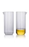 Fferrone Dearborn Large Glass Carafe In Clear