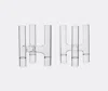 Fferrone Design Set Of Two Trio Candelabras In Clear