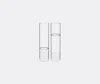 Fferrone Design Set Of Two Revolution Champagne Flutes In Clear