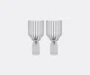 Fferrone Design Set Of Two Margot White Wine Goblets In Clear