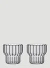 Fferrone Design Set Of Two Boyd Glasses In Transparent