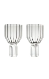 FFERRONE MARGOT SET-OF-TWO GLASS RED WINE GOBLETS