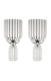 Fferrone Margot Set-of-two Glass White Wine Goblets In Clear