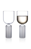 Fferrone May Set-of-two Medium Glasses In Clear