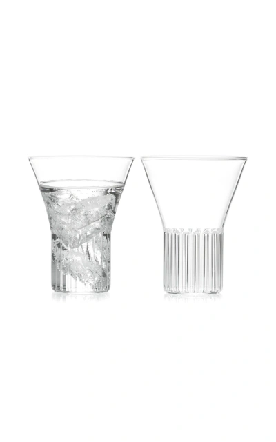 Fferrone Rila Set-of-two Medium Glasses In Transparent
