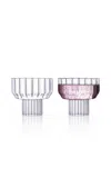 Fferrone Set-of-two Frances Champagne Coupe In Clear