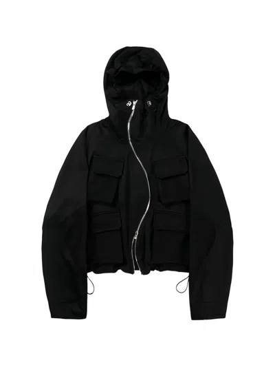Fffpostalservice Aire Hooded Jacket In Black