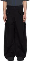 Fffpostalservice Black 3-way Zip Cargo Pants