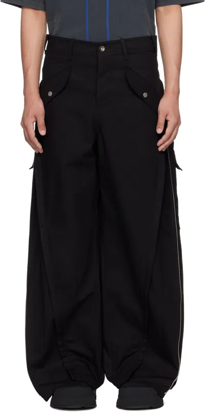 Fffpostalservice Black 3-way Zip Cargo Pants