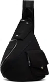 Fffpostalservice Black Cargo Tech Sling Bag In Black