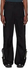 Fffpostalservice Black Engineer Cargo Pants In Black