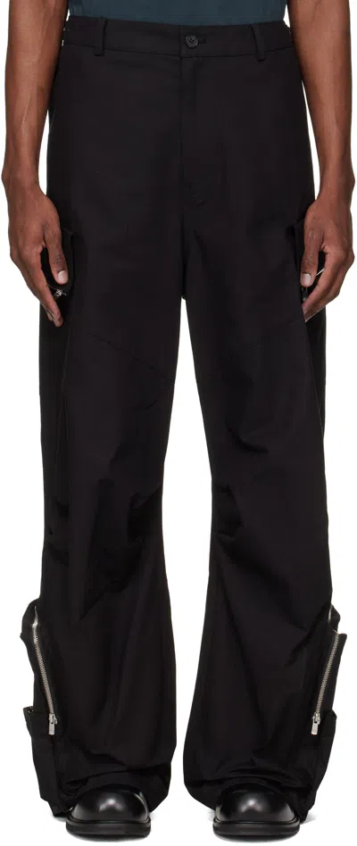 Fffpostalservice Black Engineer Cargo Pants