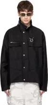 Fffpostalservice Black Ff Bunker Jacket In Black