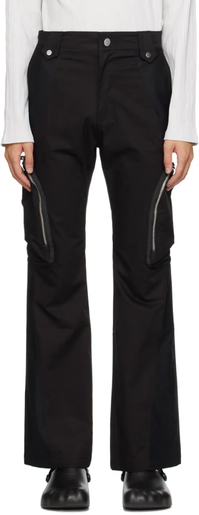 FFFPOSTALSERVICE BLACK PANELED CARGO PANTS