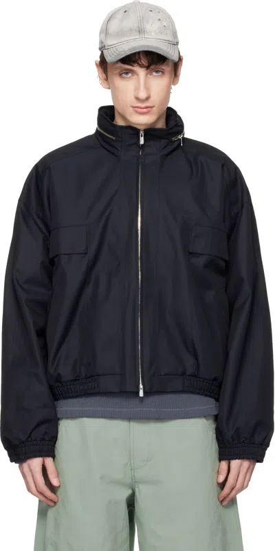 Fffpostalservice Black Reia Hooded Work Jacket