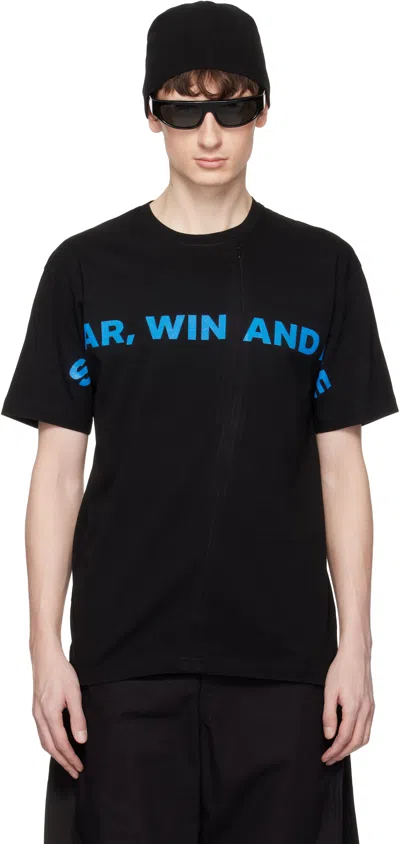 Fffpostalservice Black Swaf Conceal Zip T-shirt