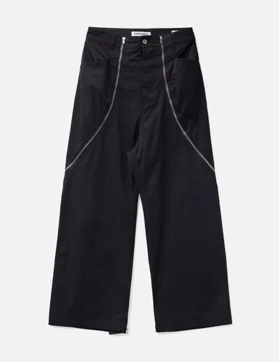 Fffpostalservice Black Zip Trousers