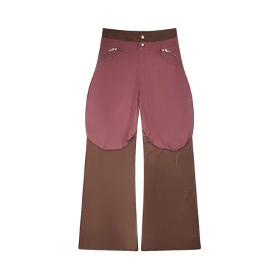 Pre-owned Fffpostalservice Bolsu Double Layered Trouser 'brown' | Men's Size 32