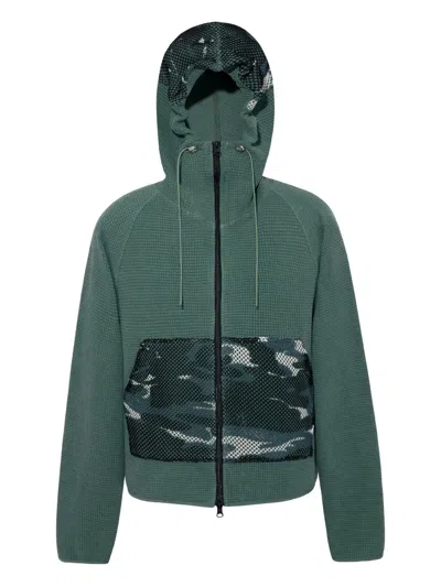Fffpostalservice Camo-print Hoodie In Green