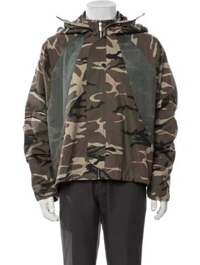 Pre-owned Fffpostalservice Camouflage Print Jacket W/ Tags In Multicolor