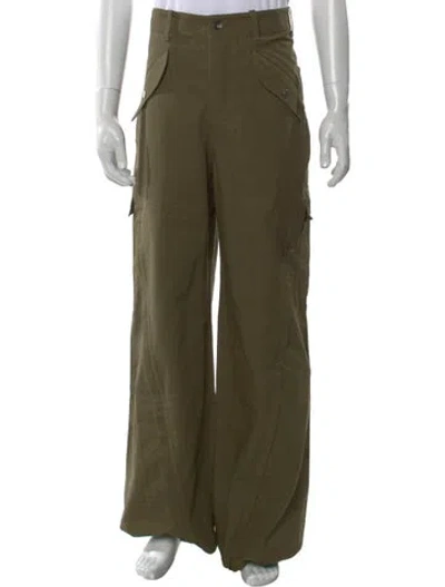 Pre-owned Fffpostalservice Cargo Pants In Green