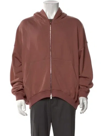 Pre-owned Fffpostalservice Crew Neck Long Sleeve Hoodie W/ Tags In Brown