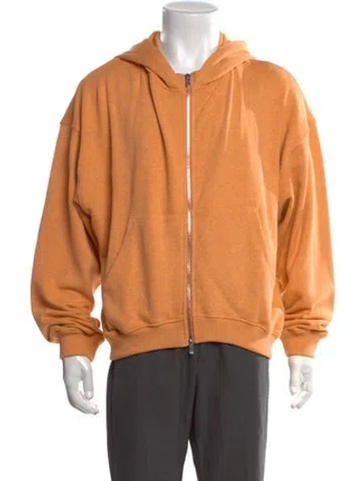 Pre-owned Fffpostalservice Crew Neck Long Sleeve Hoodie W/ Tags In Orange