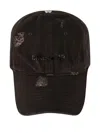 Fffpostalservice Director Distressed Cap In Black