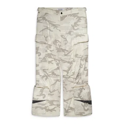 Fffpostalservice Engineer Cargo Trouser White In Gray