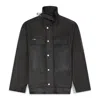 Fffpostalservice Ff Bunker Over Jacket Black In Black