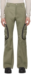 Fffpostalservice Khaki V3 Cargo Pants In Green