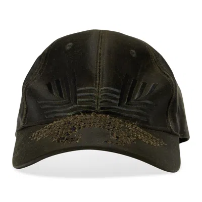 Fffpostalservice Laser Cut Logo Damaged Cap Green