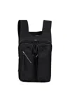 Fffpostalservice Multi-pocket Harness-style Backpack In Black
